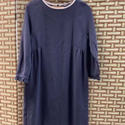 Weekend Maxmara Womens Size 12 Long Sleeve Dress Navy Blue 