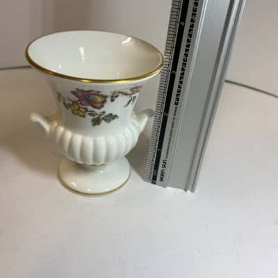 Vintage Wedgwood Bone China Urn Shaped vase floral design
