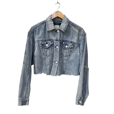 Ksubi Womens  Size XS Cropped Jacket / Denim Jacket Blue 