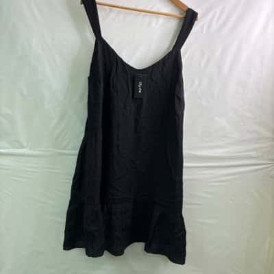 City Chic Womens Size 16 Mini Dress Black  