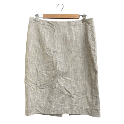 Thomas Pink Womens Size 14 Midi Skirt Grey / White 