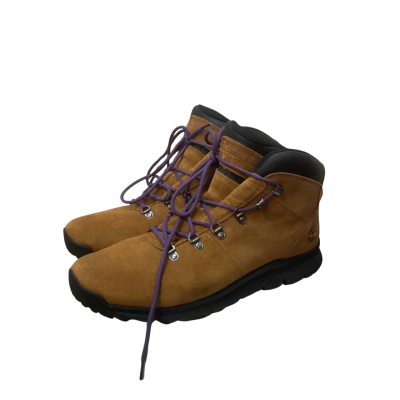 Men’s Timberland Size 13 Boots With Purple Laces