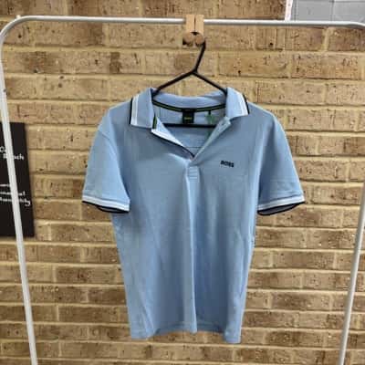 BOSS Mens baby blue shirt Size S 