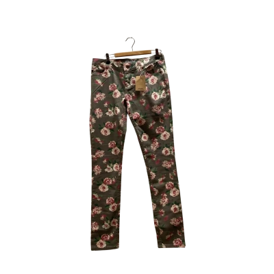 Johnnie B Ladies Size 30 Grey Floral Jeans