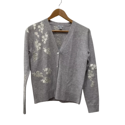 Jigsaw Womens  Size XS Button-down Cardigan Grey / Silver 