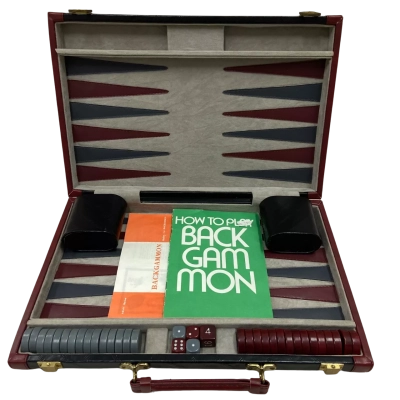Classic Backgammon Game Sets in with Case and Instructions