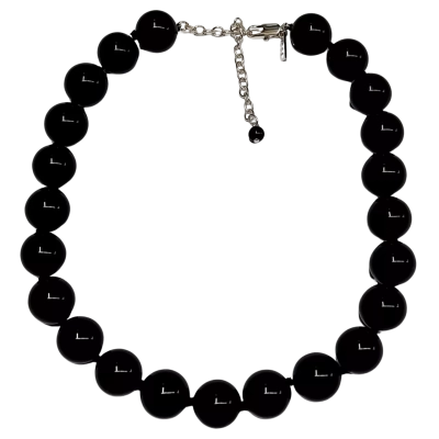COS Beaded Onyx Necklace 40cm