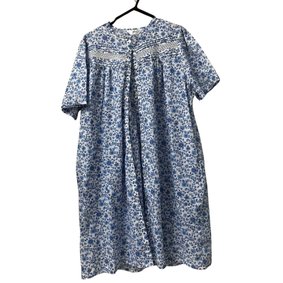 Givoni Womens Nightgown Set Size L Blue / Floral 