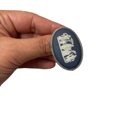 Rare find ‘Wedgewood’ Vintage Cameo Silver Brooch