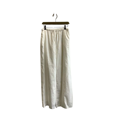 Brand New Charcoal Womens Size 14 Wide Leg Pants White 
