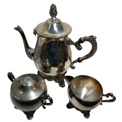 Vintage Genuine Viners Silver Plate Tea Set High Tea Antique L