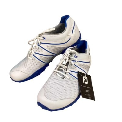 M Project Mens Size 8 Golf Shoes Blue / White BNWT
