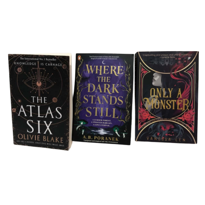Book Bundle A- Only A Monster By Vanessa Len, Where The Dark Stands Still By A.B. Poranek, The Atlas Six By Olivie Blacke