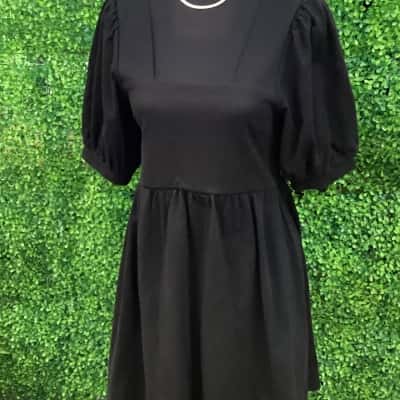 Seed Womens  Size XS Babydoll Dress Black  