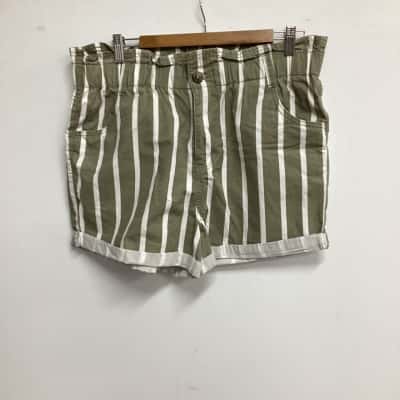 Dotti Womens  Size 16 Shorts Striped  (g)