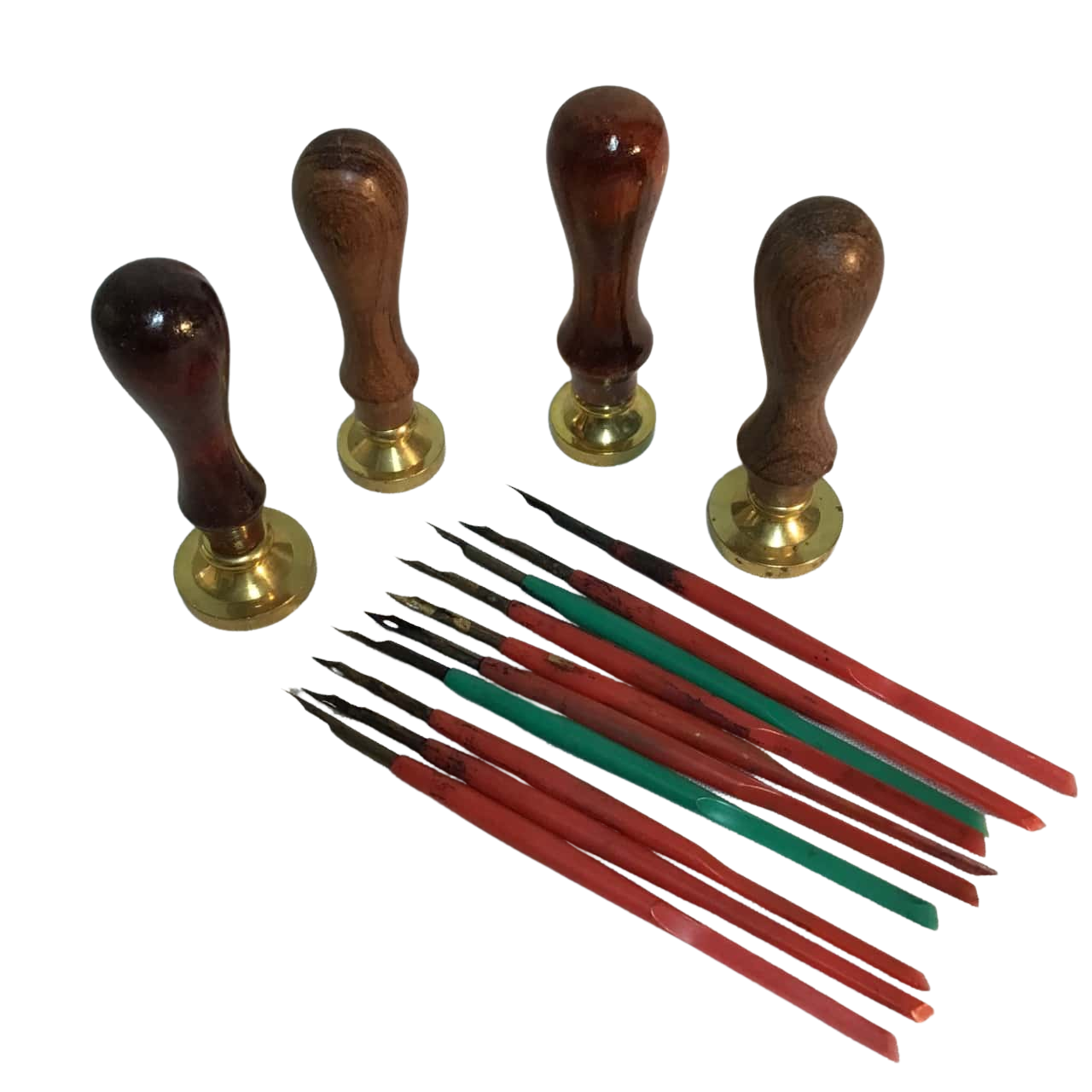 4 x Wax Sealing Stamps plus 10 fine pens