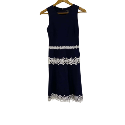 Forever New Womens Navy Blue / White 