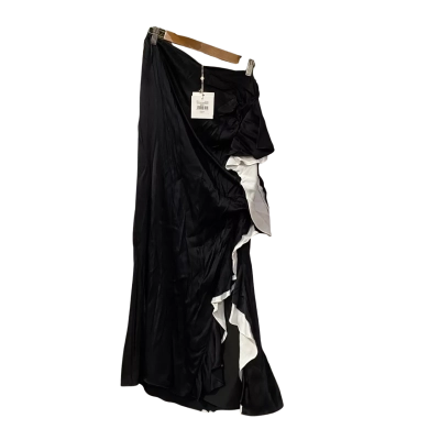 Sass & Bide Womens  Size 14 Asymmetrical Hemline Skirt / Maxi Skirt Black  / White 