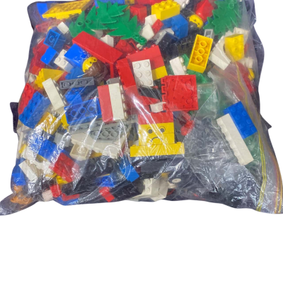 Lego. Bricks, vehicles, people, building stuff.