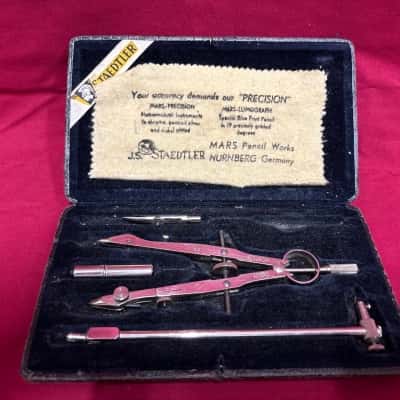Vintage Staedtler Mars Precision Drafting Set in Original Case