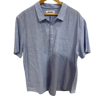Jeanswest Mens Size XXL Short Sleeve Shirt Blue 