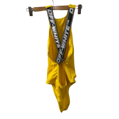 Off White  Womens  Size 40 Onepiece Bathers Black  / White / Yellow 