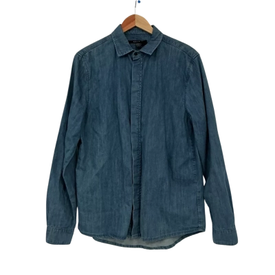 Ksubi Unisex  Exit Dust Denim Shirt Size M Blue | Brand New | RRP $169.95