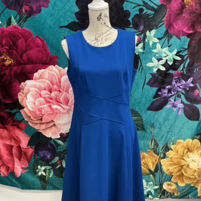 Tommy Hilfiger Womens  Size 12 Cocktail Dress Blue 