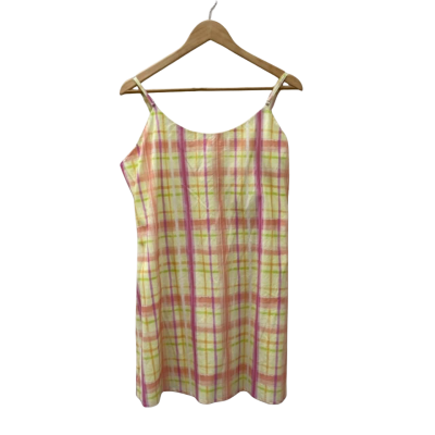 Dazie Womens  Size 18 Mini Dress Checked / Multicoloured / Yellow 