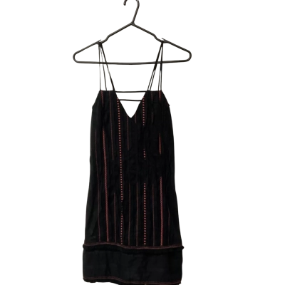 Sass & Bide Womens  Size 6  Black / Coral  Mini Dress