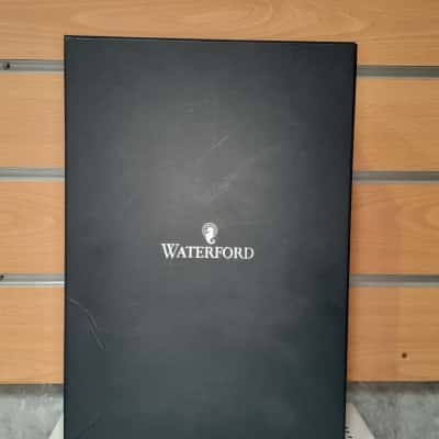 Waterford Crystal Lismore Bead Silver Toast Flute Pair