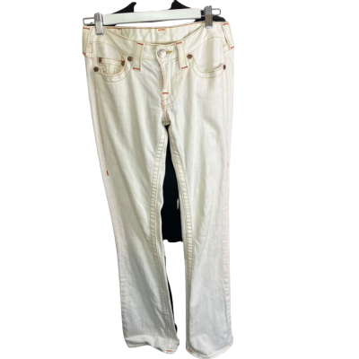 True Religion Womens  Size 27 Red / White 