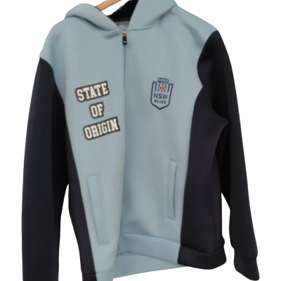 NRL Mens State Of Origin NSW Blues Size XL Hoodie 