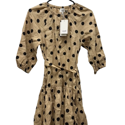 Seed Heritage Womens Polka Dot Black & Brown Dress Size 6
