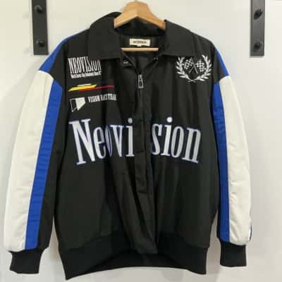  Mens  Size XXS Front Zipper / Performance Jacket Black  / Blue / White 