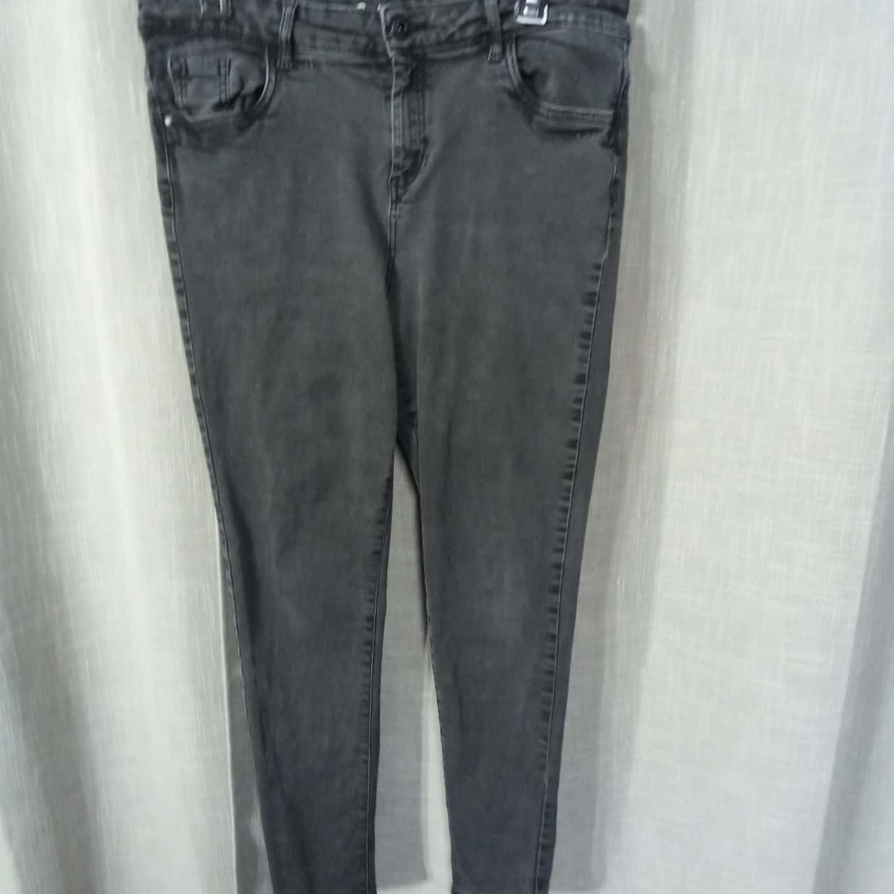 Ladies Black Denim Jeans Size 