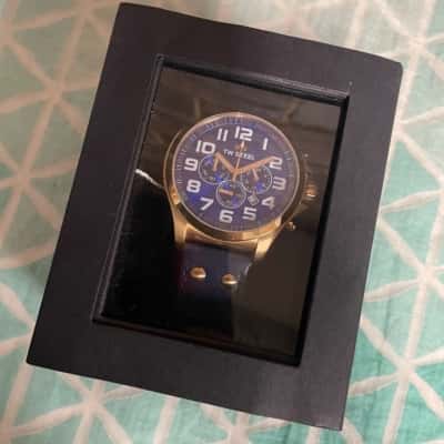 TW Steel Mens Stainless Steel Water Resistant Blue Watch