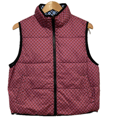 Diane Von Furstenberg / Skechers Womens  Size M Vest Jacket Blue / Pink  