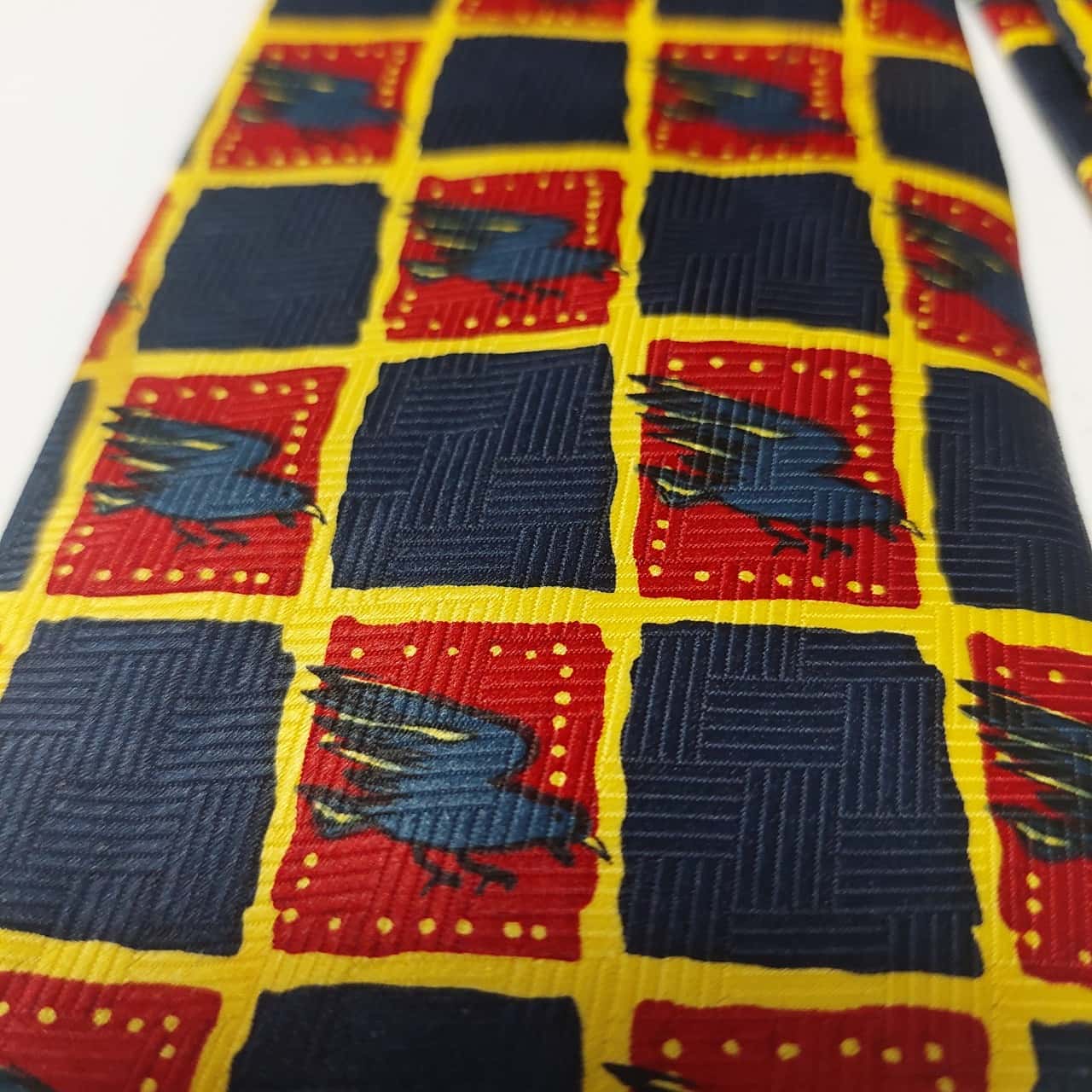 AFL Mens Ties Adelaide Crows Navy Blue / Red / Yellow