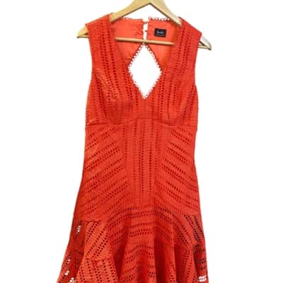 Bardot Womens  Size 14 Cocktail Dress Red 