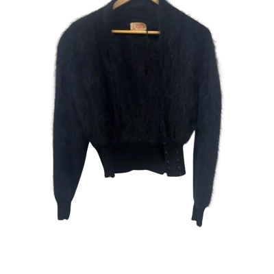Joan’s French Hand Knits Womens  Size One Size / S Cardigan Black  