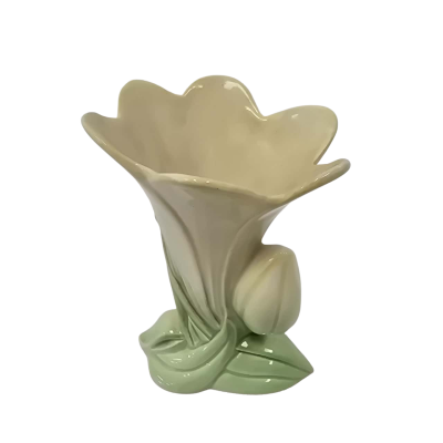 Carlton Ware Small Vase 1930's Yellow Lily Vase with Bud