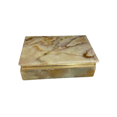 Vintage Onyx Jewellery Box 