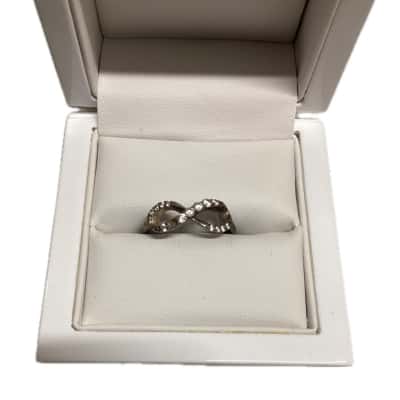  Womens Infinity Ring Sterling Silver 