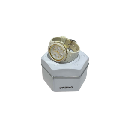 Casio Baby-G   Model 5257 White/Gold *Working*