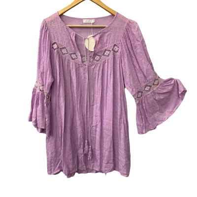Jojo Womens  Size S Long Sleeve Top Purple 