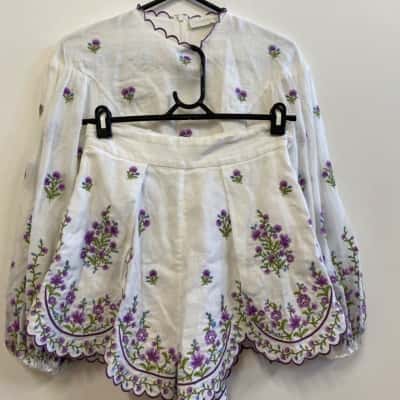 Zimmermann Womens  Size 1 Multicoloured top and short 