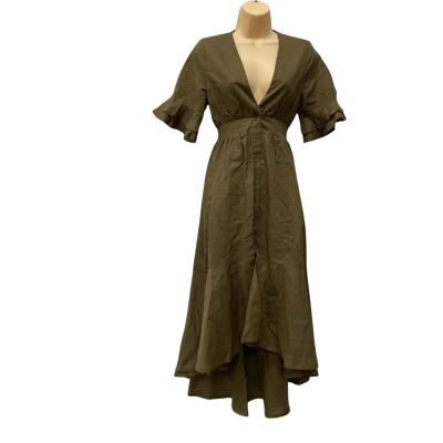 Minkpink Womens  Size 8 / XS Midi Dress Khaki 