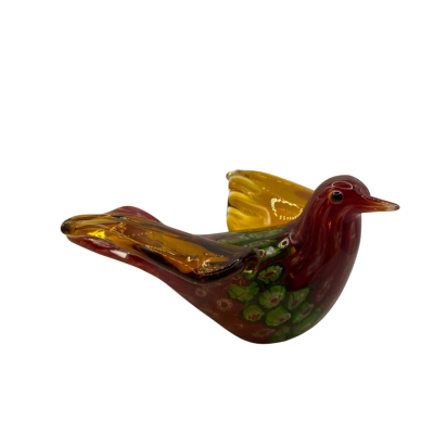 Hand blown Murano glass Milliefiori Dove