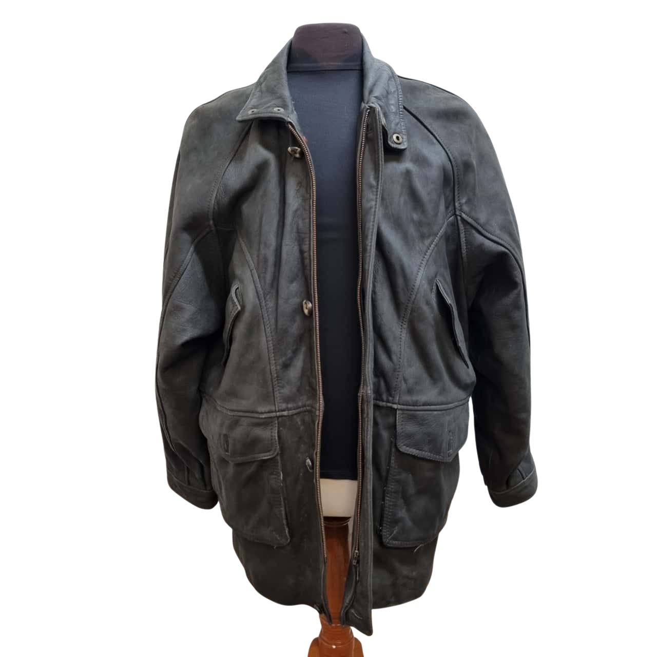 Ashy Vintage Coat Mens / Winter Jacket Dark Brown (s)